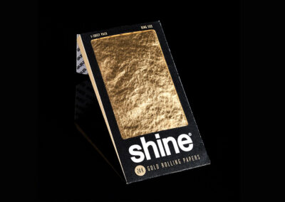 Złote bibułki Shine 24K King Size